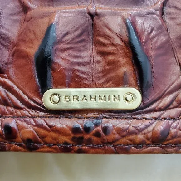 Brahmin Debra Wallet Wristlet in Classic Pecan Melbourne - Picture 4 of 16